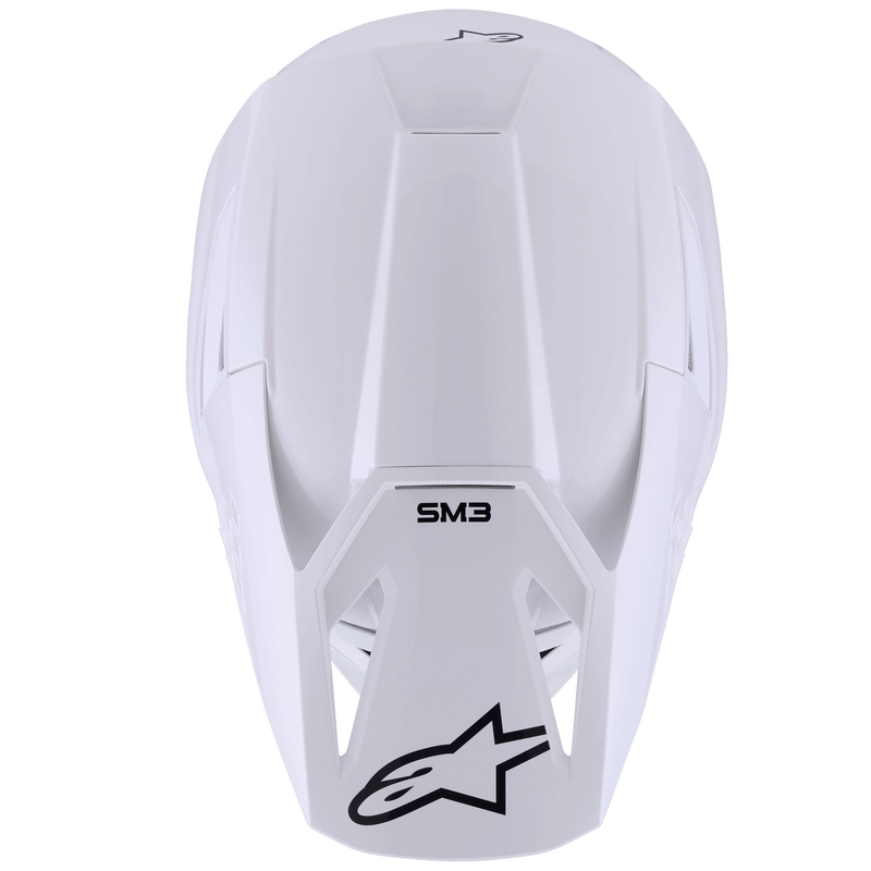 Kask motocrossowy Alpinestars S-M3 Solid biały