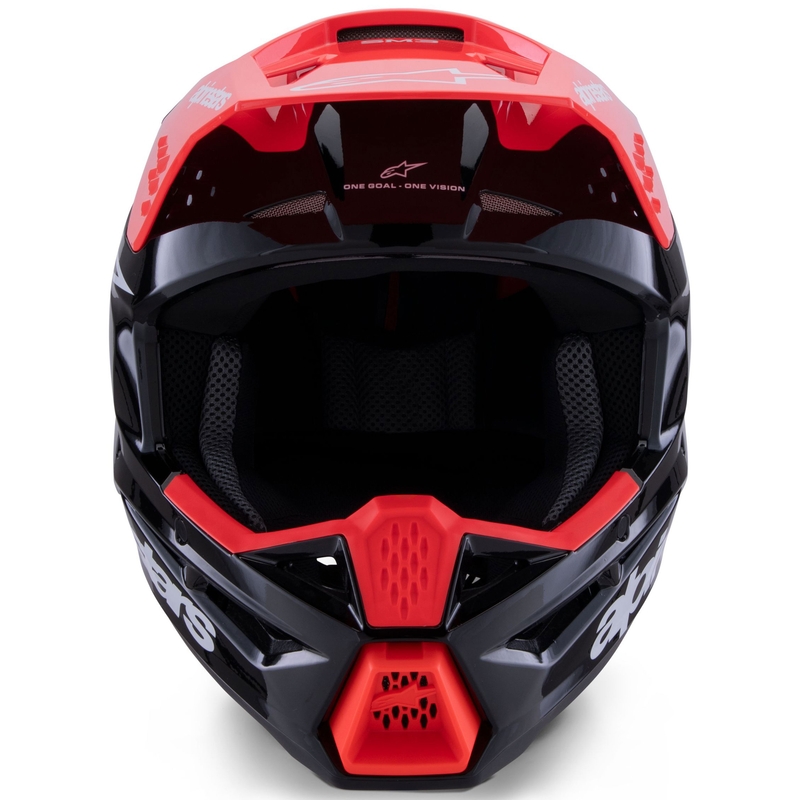 Kask motocrossowy Alpinestars S-M3 Radium czarno-fluo czerwono-biały