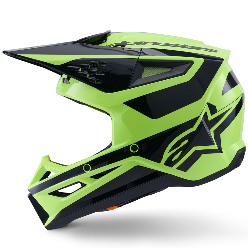 Kask motocrossowy Alpinestars S-M3 Heat fluo żółto-czarny