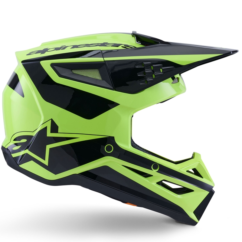 Kask motocrossowy Alpinestars S-M3 Heat fluo żółto-czarny