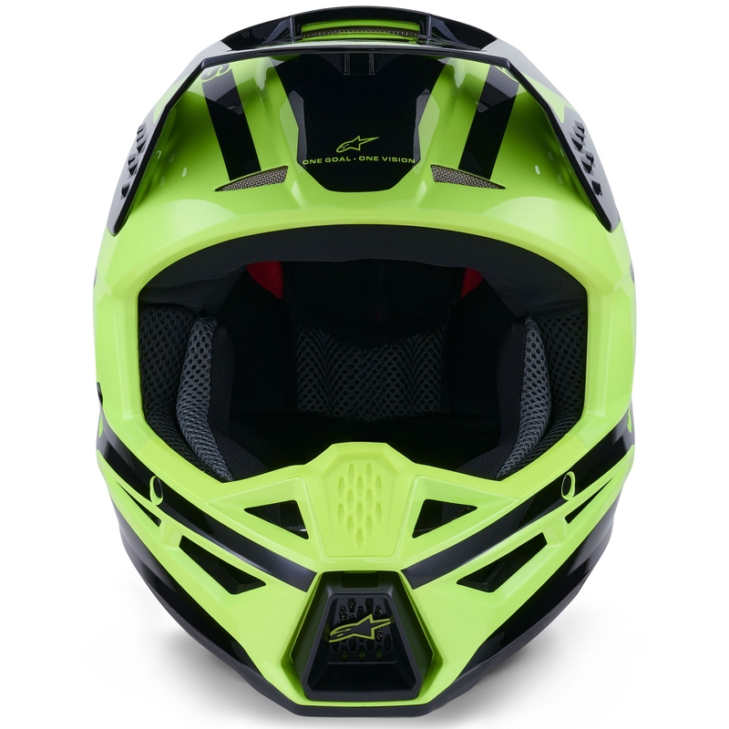 Kask motocrossowy Alpinestars S-M3 Heat fluo żółto-czarny
