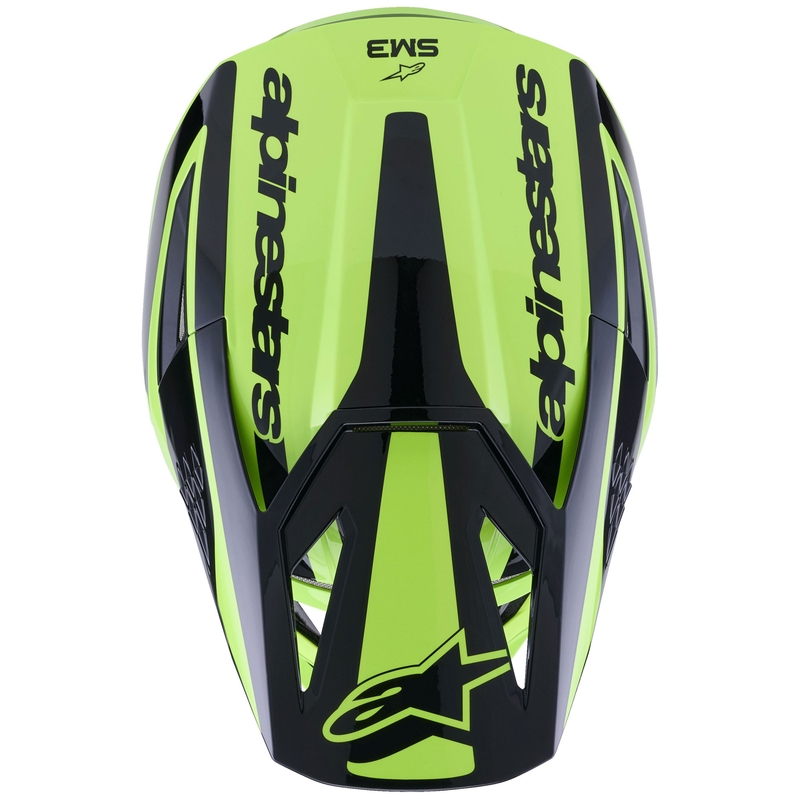 Kask motocrossowy Alpinestars S-M3 Heat fluo żółto-czarny