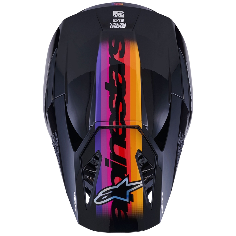 Kask motocrossowy Alpinestars S-M3 Force czarno-żółto-czerwono-biały