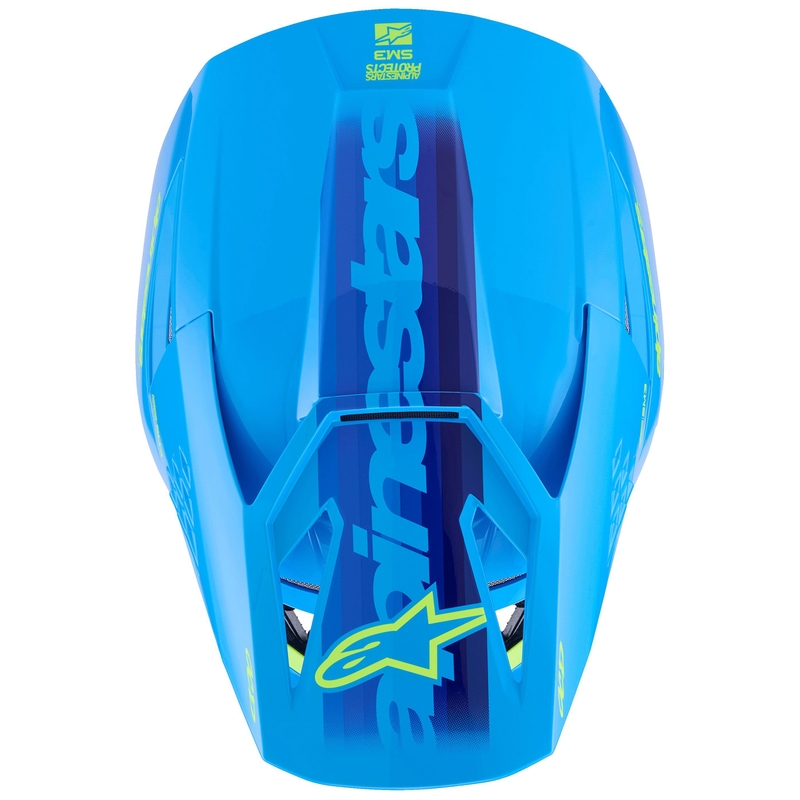 Kask motocrossowy Alpinestars S-M3 Force niebiesko-fluo-żółty