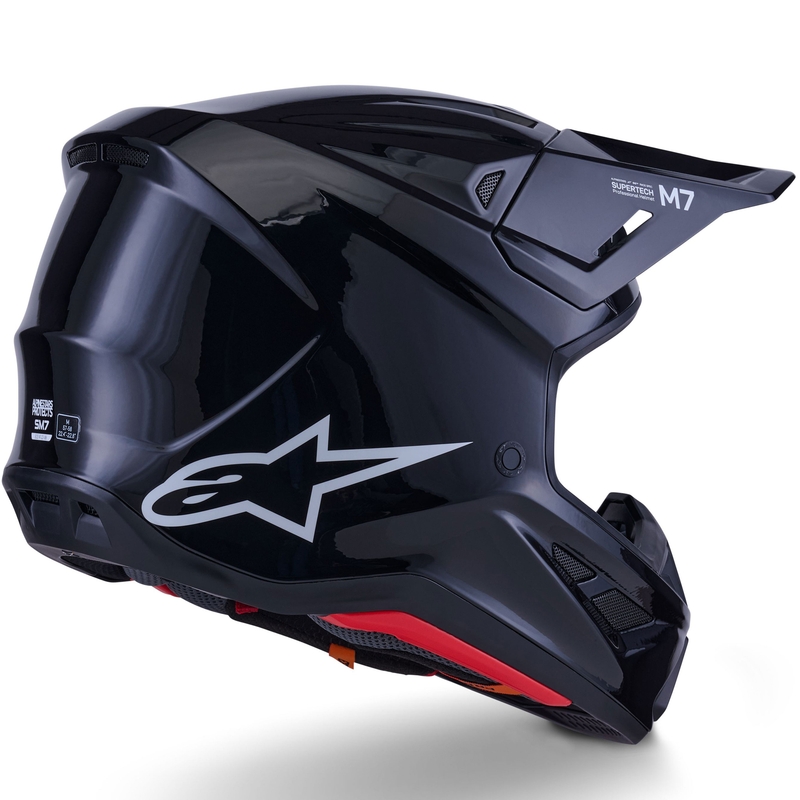 Kask motocrossowy Alpinestars SM7 Solid czarny