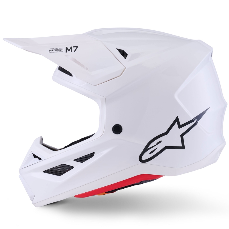 Kask motocrossowy Alpinestars SM7 Solid biały