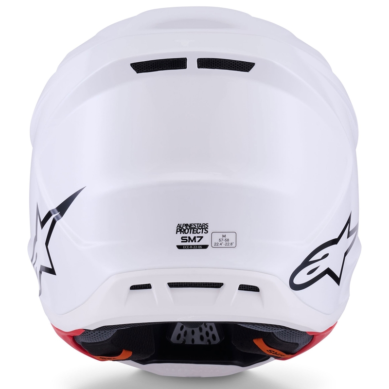 Kask motocrossowy Alpinestars SM7 Solid biały