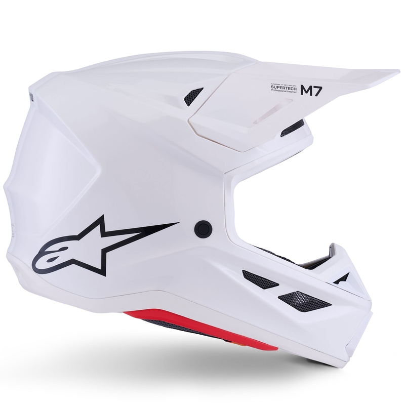 Kask motocrossowy Alpinestars SM7 Solid biały