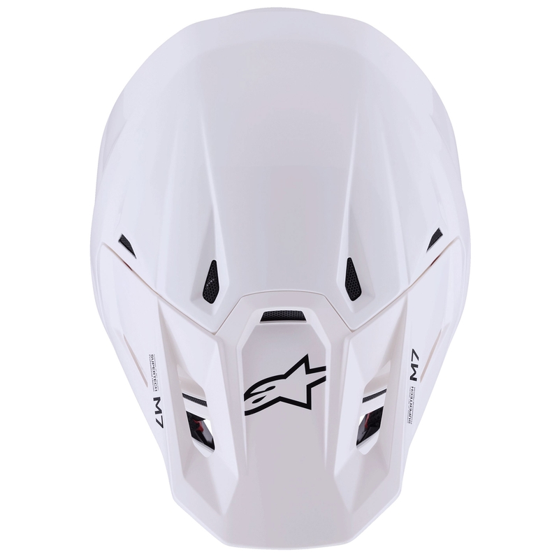 Kask motocrossowy Alpinestars SM7 Solid biały
