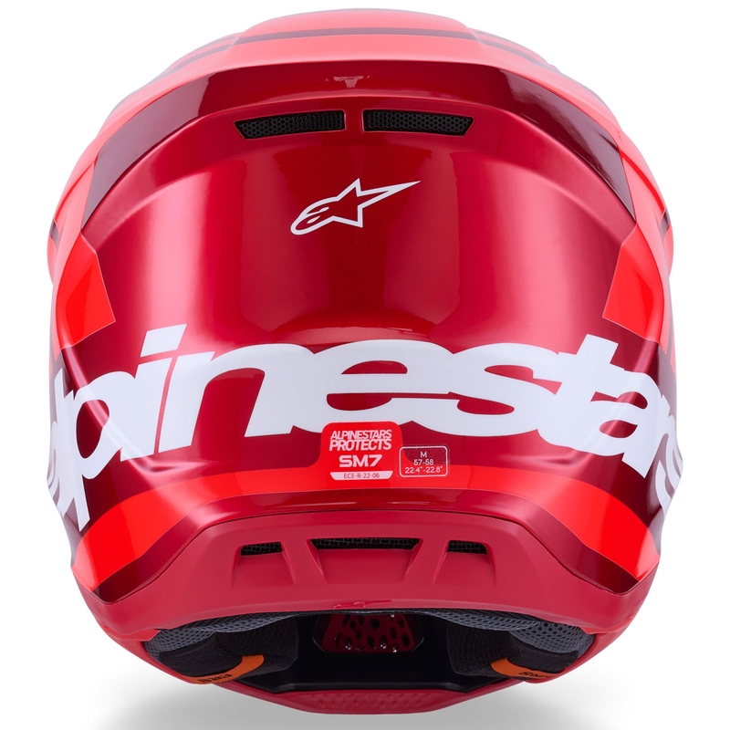 Kask motocrossowy Alpinestars SM7 Core czerwony