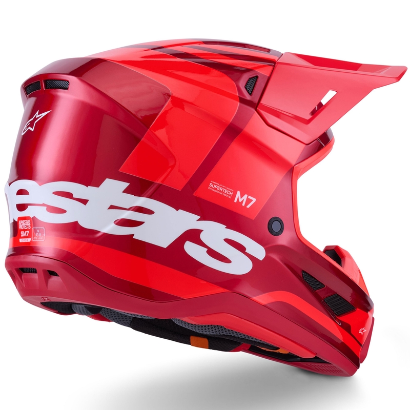 Kask motocrossowy Alpinestars SM7 Core czerwony