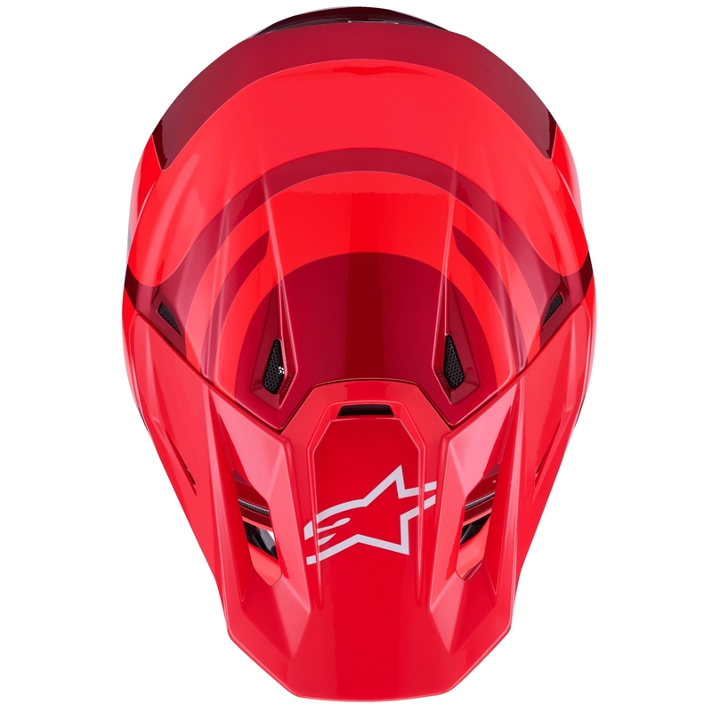 Kask motocrossowy Alpinestars SM7 Core czerwony