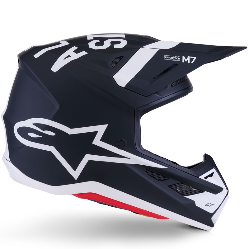 Kask motocrossowy Alpinestars SM7 Dasher matowo-czarno-biały