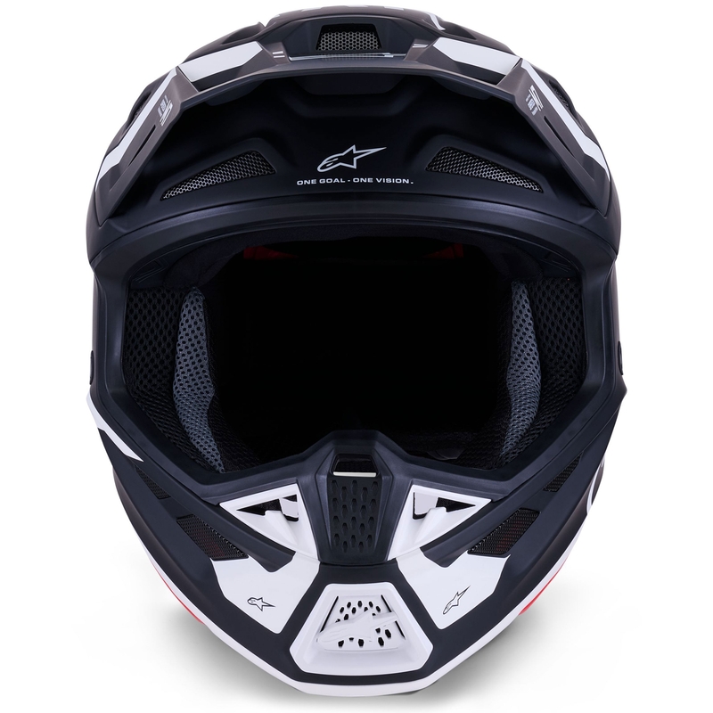 Kask motocrossowy Alpinestars SM7 Dasher matowo-czarno-biały