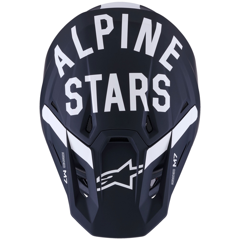 Kask motocrossowy Alpinestars SM7 Dasher matowo-czarno-biały