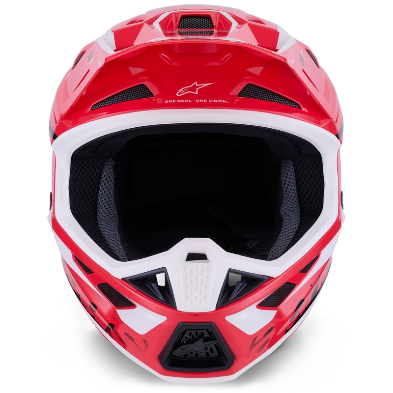 Kask motocrossowy Alpinestars SM7 Deed czerwono-czarno-biały