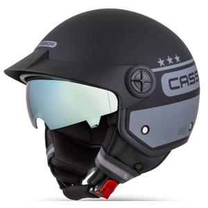 Kask motocyklowy otwarty Cassida Handy Plus Chief szary-czarny