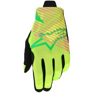 Rękawice motocrossowe Alpinestars Radar Pro w kolorze zielono-fluo-żółto-fluo-różowym