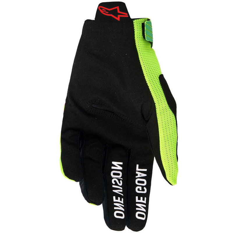 Rękawice motocrossowe Alpinestars Radar Pro w kolorze zielono-fluo-żółto-fluo-różowym