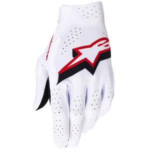 Rękawice motocrossowe Alpinestars Supertech MX biało-czarno-czerwone