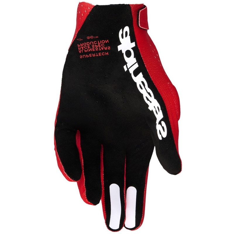 Rękawice motocrossowe Alpinestars Supertech MX czerwono-czarno-białe