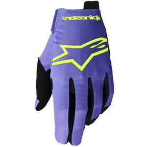 Rękawice motocrossowe Alpinestars Radar fioletowo-fluo-żółte