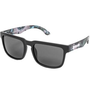 Okulary przeciwsłoneczne Meatfly Memphis Pink Flowers czarno-różowe