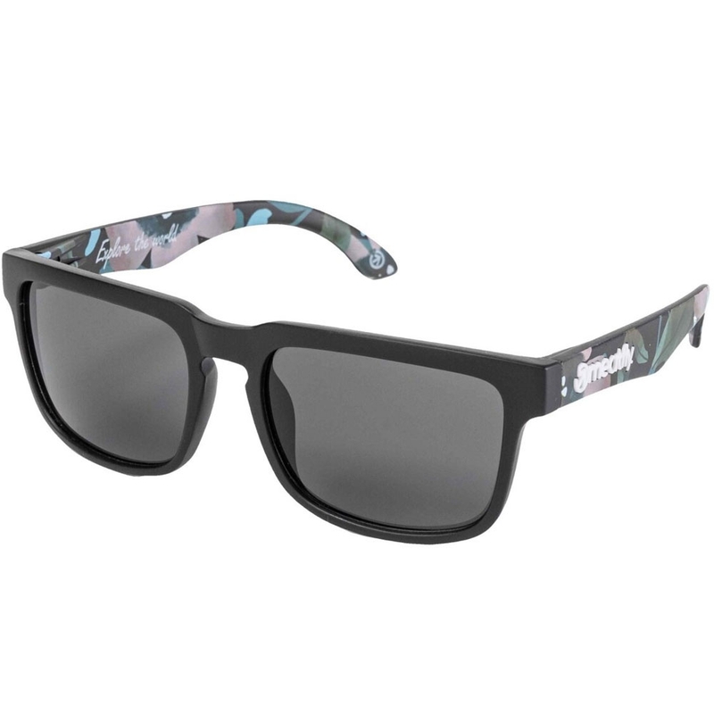 Okulary przeciwsłoneczne Meatfly Memphis Pink Flowers czarno-różowe