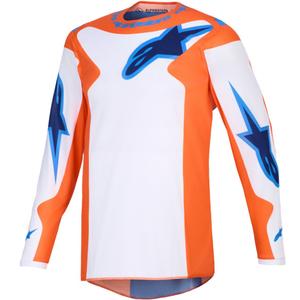 Koszulka motocrossowa Alpinestars Fluid Grid pomarańczowo-niebieska