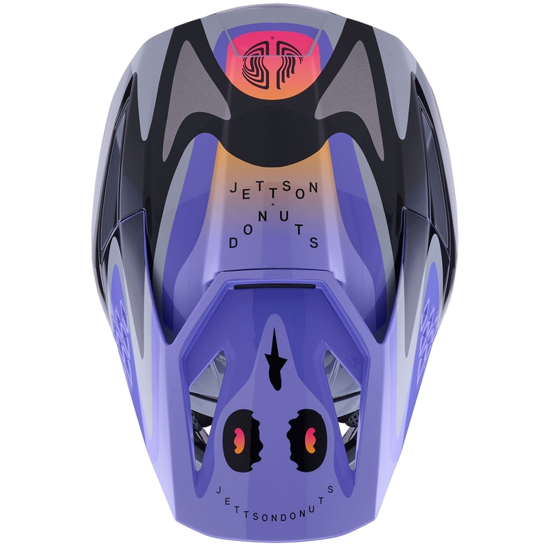 Kask motocrossowy Alpinestars S-M3 JETT LAWRENCE edition szaro-fioletowo-czarny