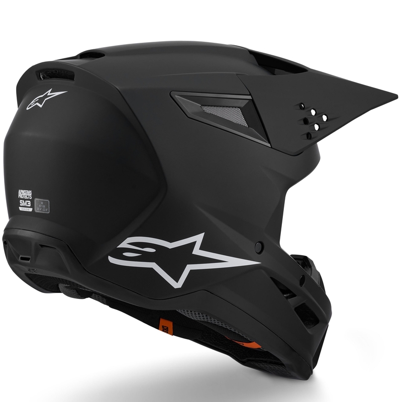 Kask motocrossowy Alpinestars S-M3 Solid matowo czarny