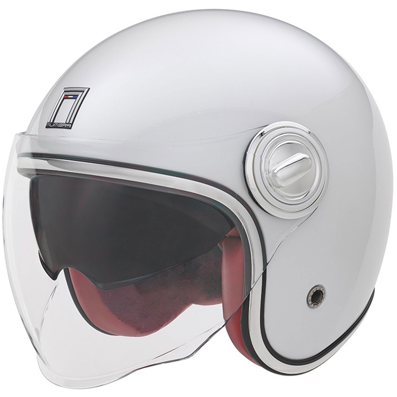 Kask motocyklowy otwarty NOX PREMIUM Heritage biały