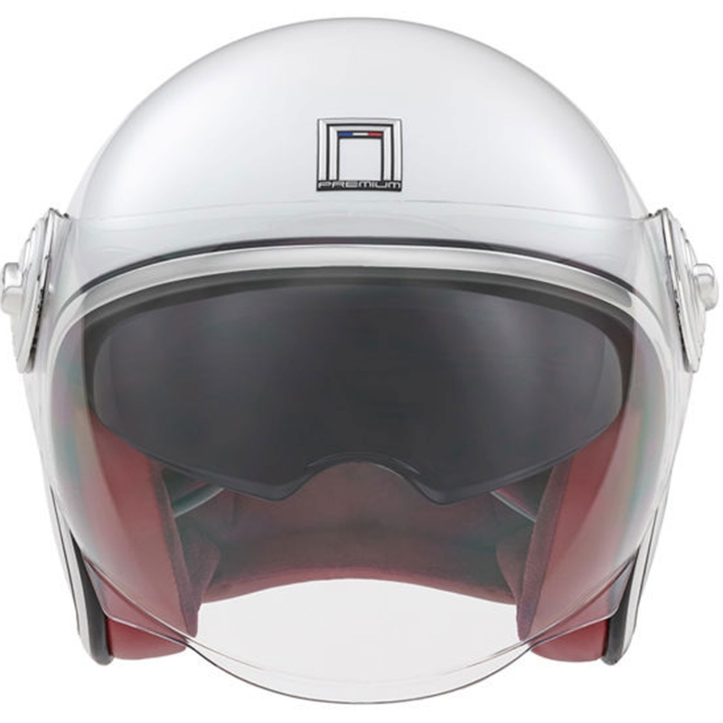Kask motocyklowy otwarty NOX PREMIUM Heritage biały