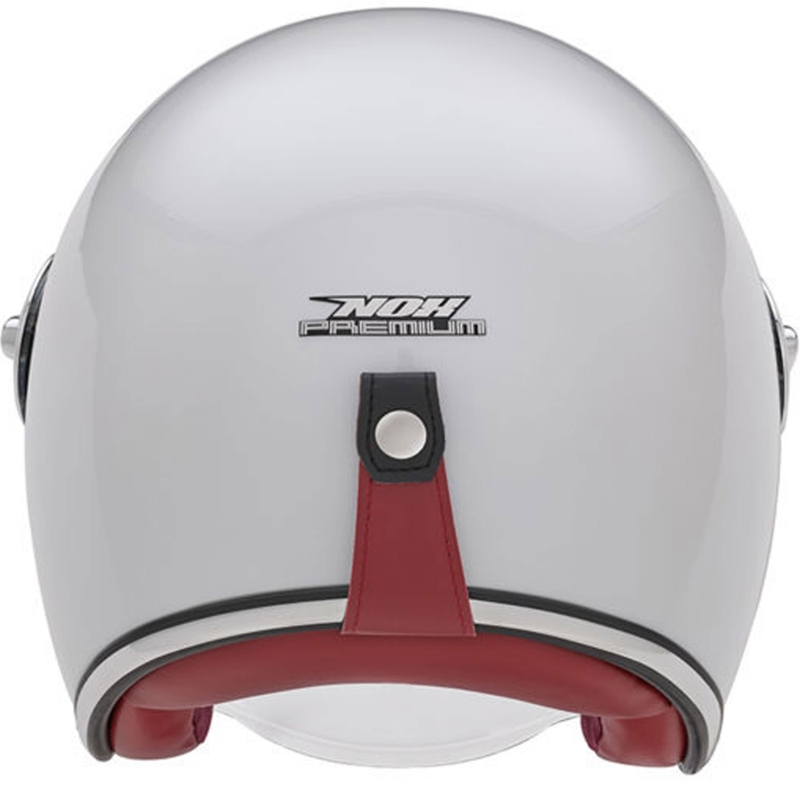 Kask motocyklowy otwarty NOX PREMIUM Heritage biały