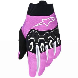 Rękawiczki motocrossowe damskie Alpinestars Stella Full Bore V2 w kolorze biało-fluo-różowo-czarnym