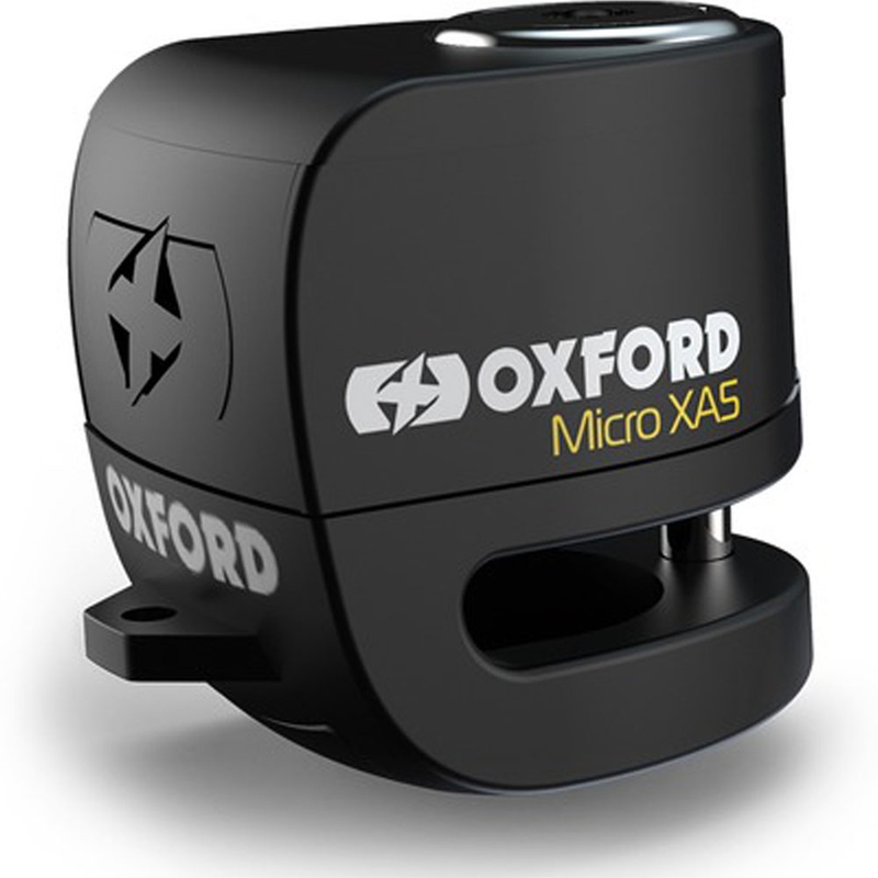 Blokada hamulca tarczowego Oxford Micro XA5 ze zintegrowanym alarmem, czarna