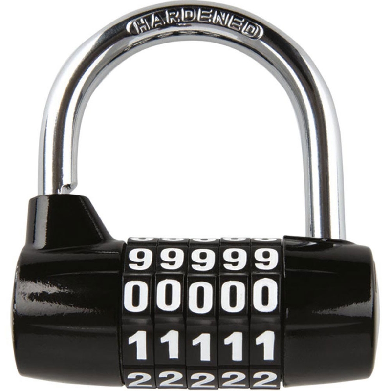 Zamek Oxford 5-DIGIT U-profil czarny