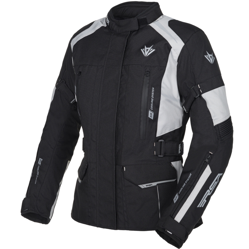 Damska kurtka motocyklowa RSA EXO 2 czarny/szary