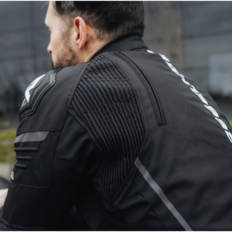 Kurtka motocyklowa Rebelhorn Vandal czarno-biała