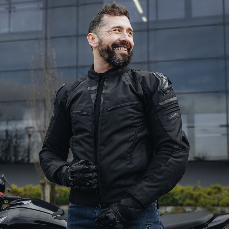 Kurtka motocyklowa Rebelhorn Vandal czarna