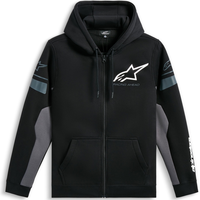Bluza z kapturem Alpinestars Esemex czarno-szara