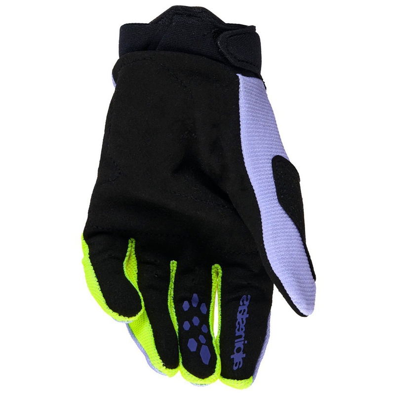 Rękawice motocrossowe Alpinestars Full Bore V2 Youth/Kids w kolorze fioletowo-fluo-żółtym
