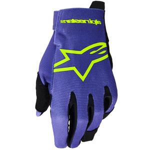 Rękawiczki motocrossowe dla dzieci Alpinestars Radar Youth Purple-Fluo Yellow