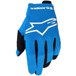 Rękawiczki motocrossowe dla dzieci Alpinestars Radar Youth w kolorze niebiesko-białym