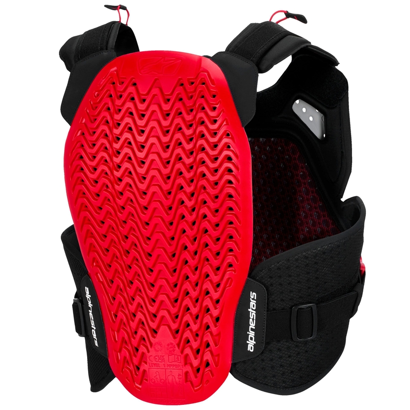 Ochraniacz klatki piersiowej Alpinestars A-4 Plasma czarno-czerwono-biały