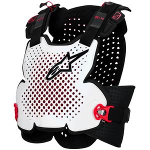 Ochraniacz klatki piersiowej Alpinestars A-4 Plasma czarno-czerwono-biały