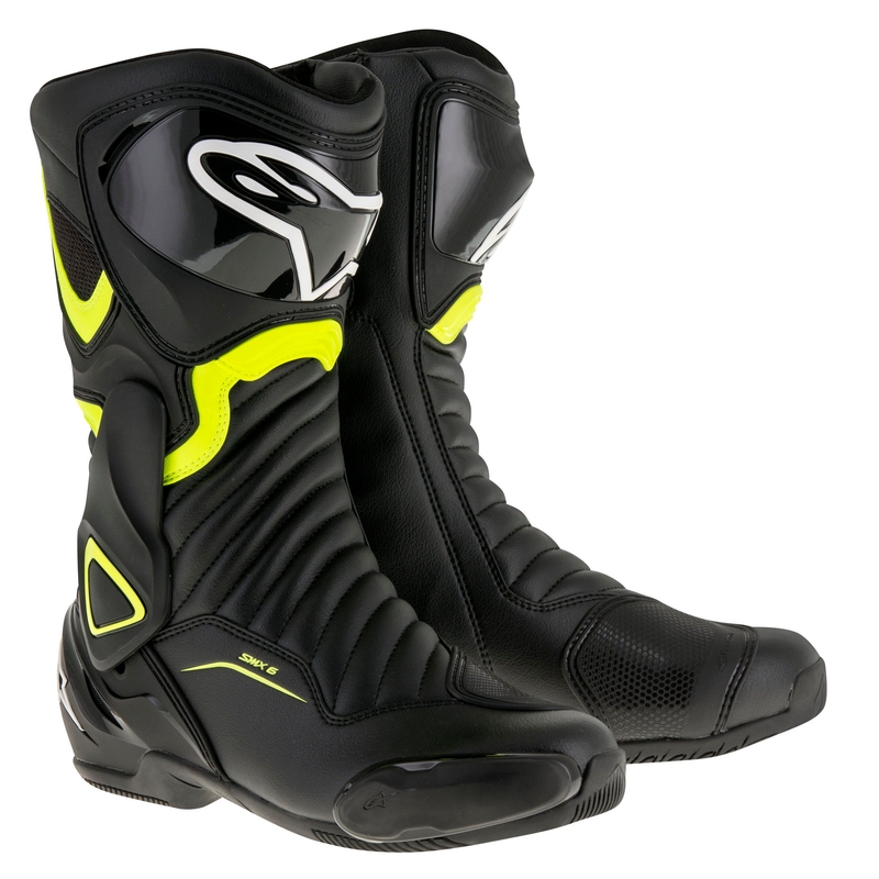 Buty motocyklowe Alpinestars S-MX 6 czarno-fluo żółte