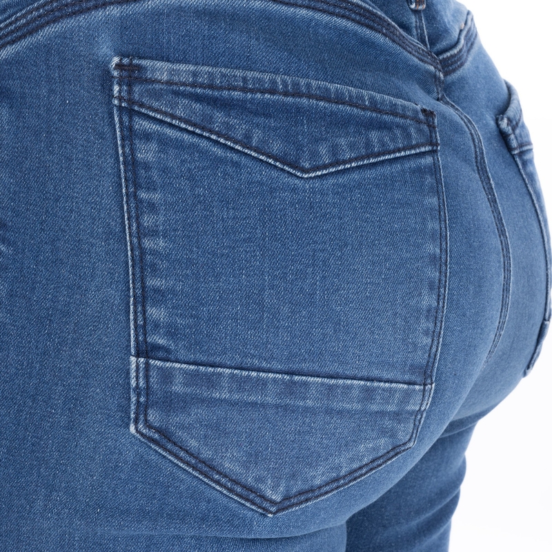 Jeansy motocyklowe damskie OXFORD SOFIA AA Slim jasnoniebieskie
