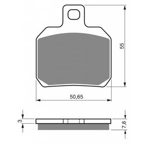 Brake pads GOLDFREN 152 S33 STREET REAR
