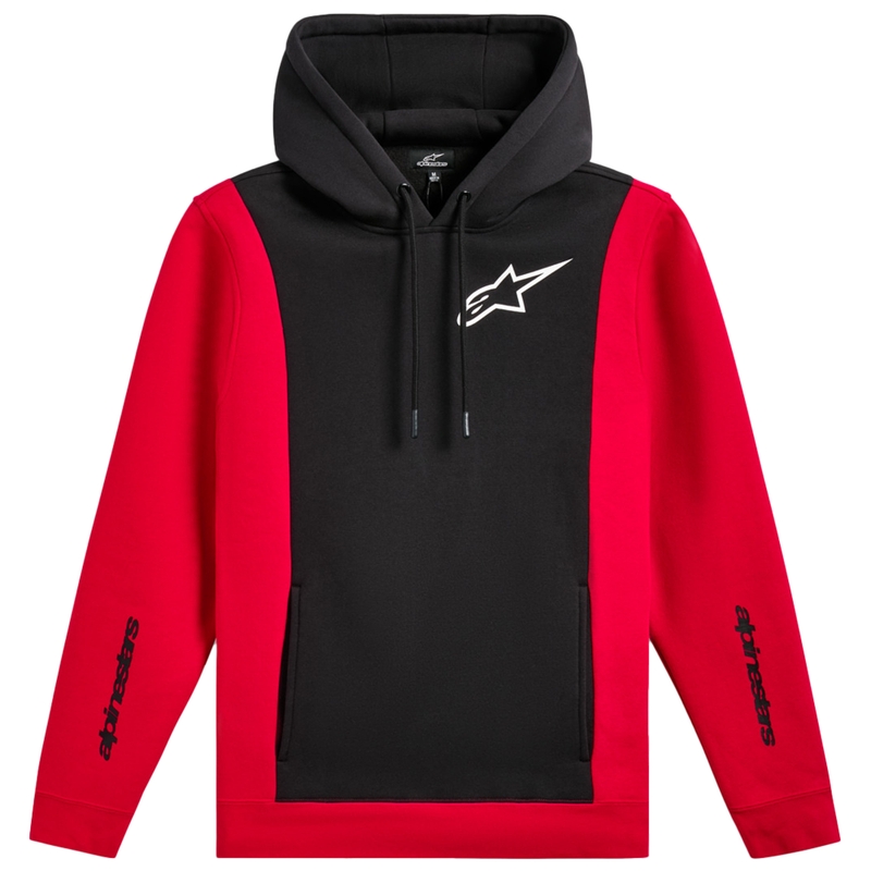 Bluza z kapturem Alpinestars Ignite czarno-czerwona